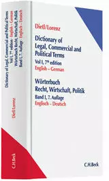 Wörterbuch für Recht, Wirtschaft und Politik Band I: Englisch-Deutsch