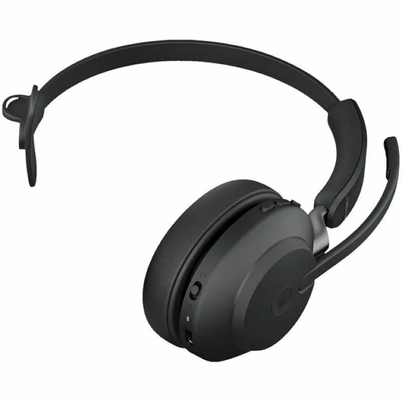 Jabra Evolve2 65 MS Mono Headset On-Ear Bluetooth kabellos USB-A Schwarz