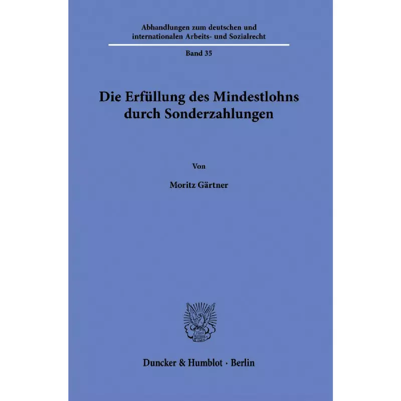 Die Erfüllung des Mindestlohns durch Sonderzahlungen