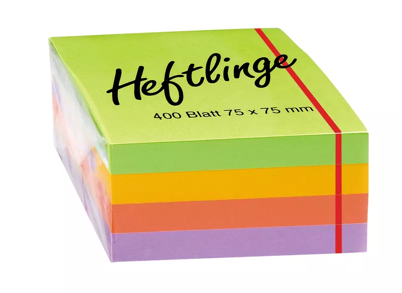 SoldanPlus Haftnotizen Würfel, 75 x 75 mm, farbig sortiert