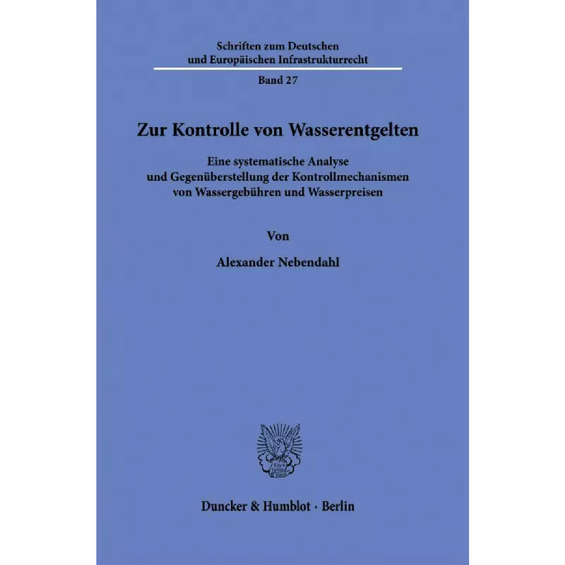 Zur Kontrolle von Wasserentgelten