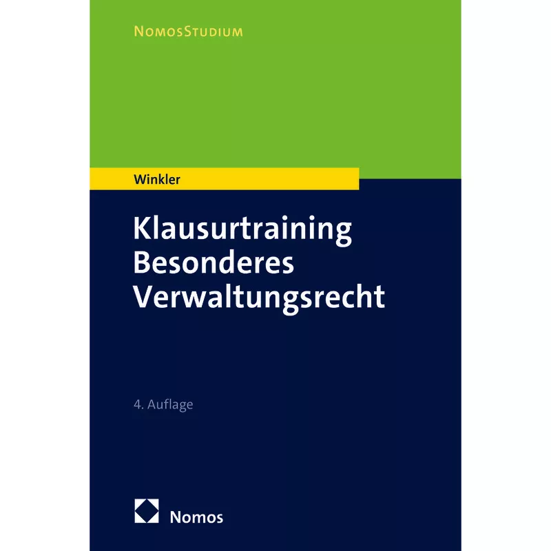 Klausurtraining Besonderes Verwaltungsrecht