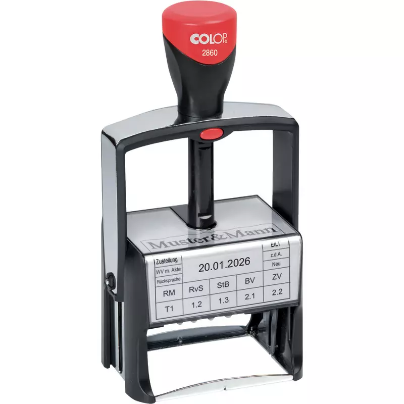 COLOP Selbstfärbender Datums-/Eingangsstempel Classic Line S 2860