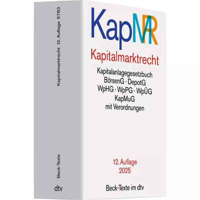 Kapitalmarktrecht KapMR (dtv 53292)