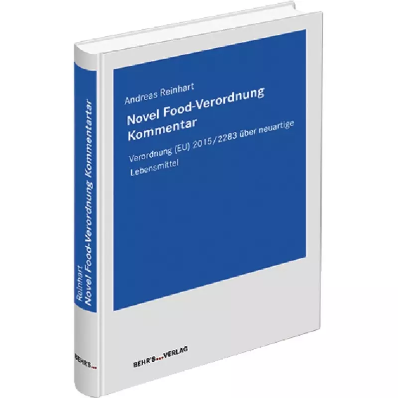 Novel Food-Verordnung Kommentar