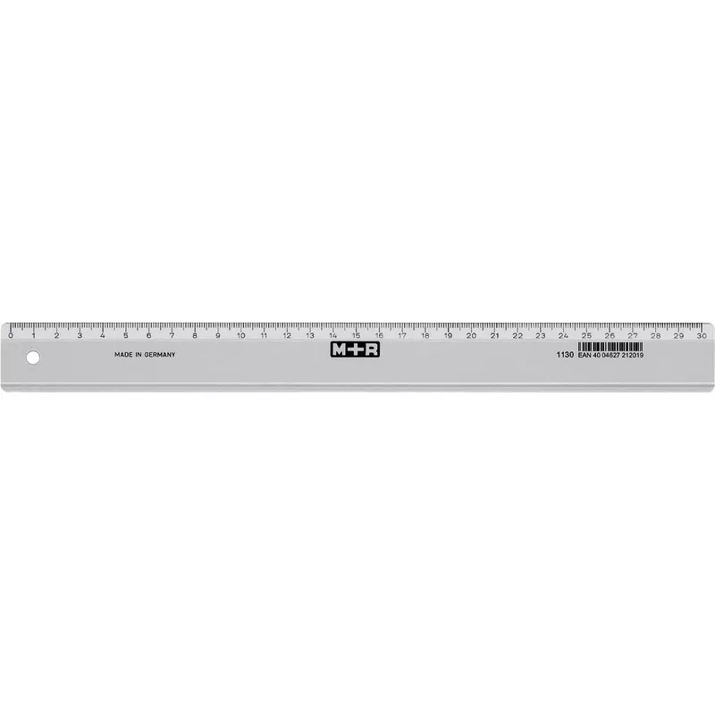 M+R Lineal 30 cm Kunststoff transparent