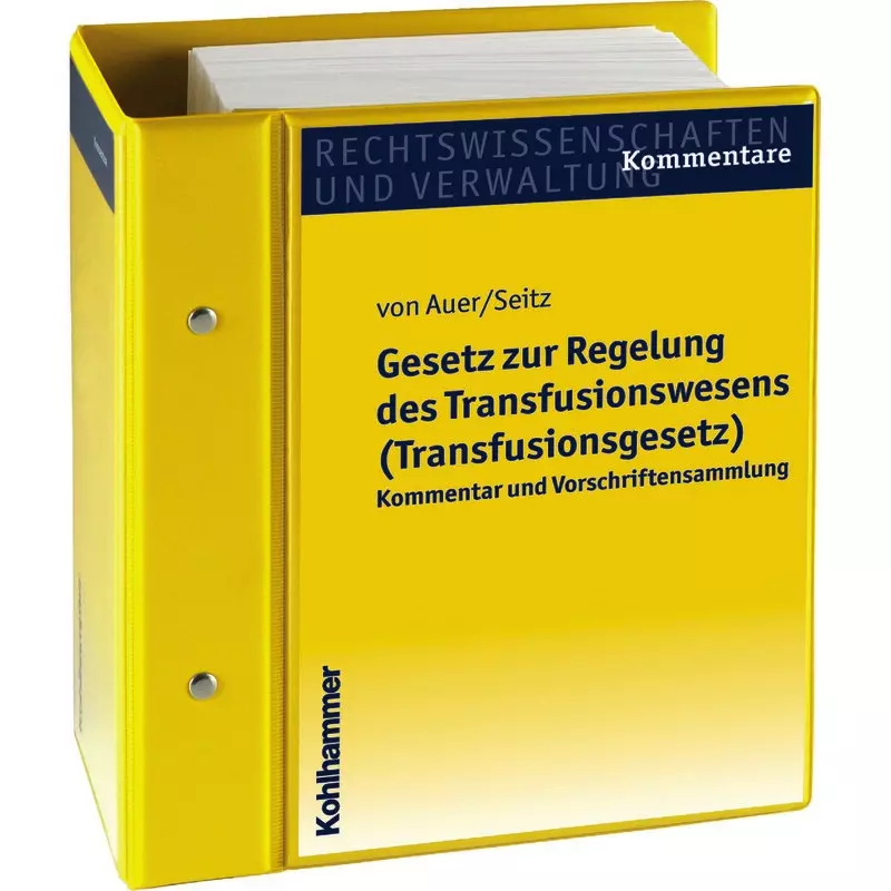 Gesetz zur Regelung des Transfusionswesens (Transfusionsgesetz) - mit Fortsetzungsbezug