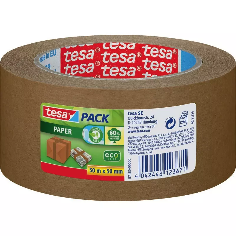 tesa Packband ecoLogo® Papier 57180, 50 mm x 50 m