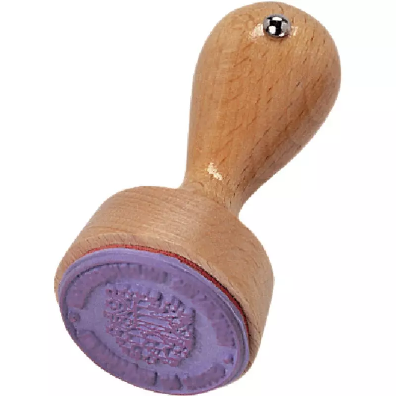 SoldanPlus Farbgummistempel, inkl. Landeswappen und Textumschriftung