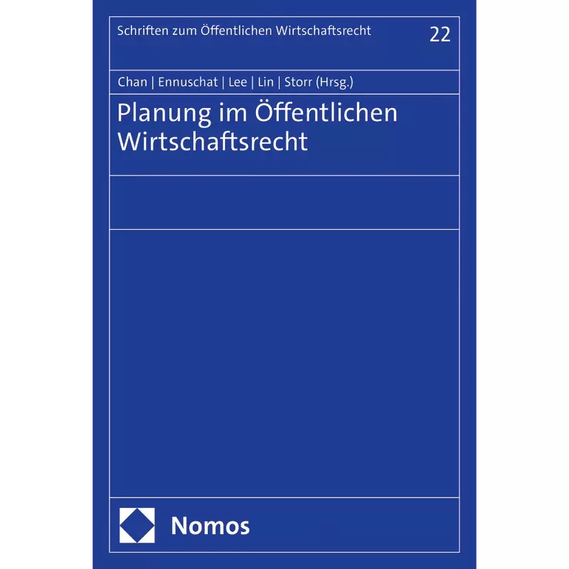 Planung im Öffentlichen Wirtschaftsrecht