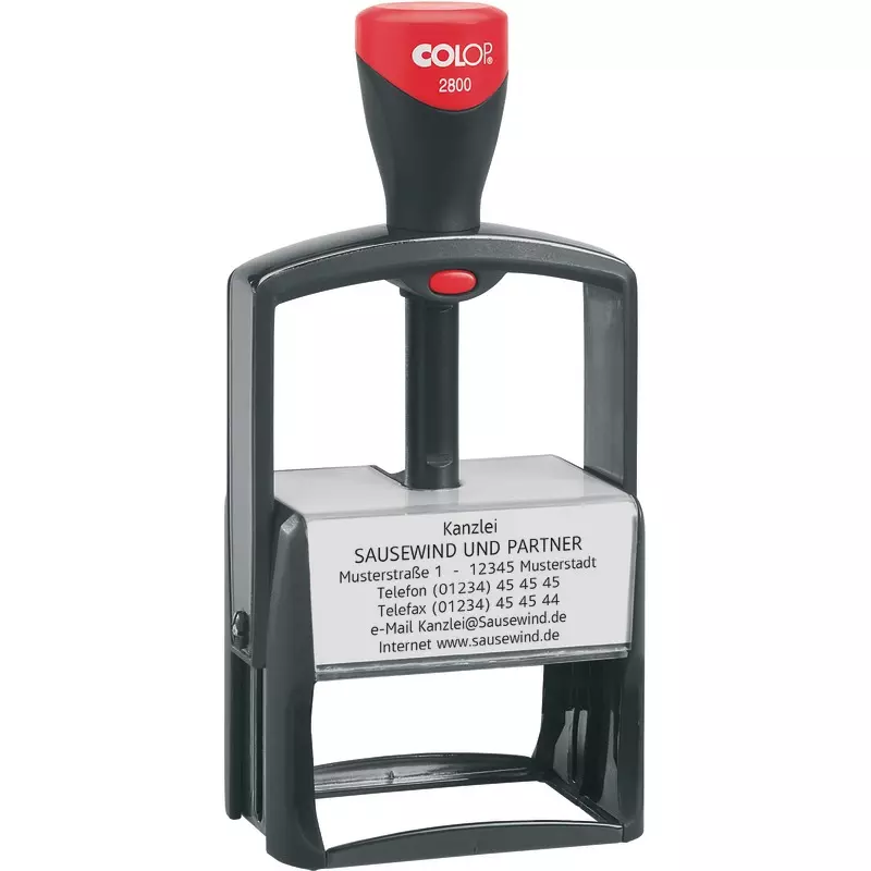 COLOP "Classic Line" 2800 Selbstfärbender Adress-Stempel, bis zu 10 Zeilen / 49 x 68 mm