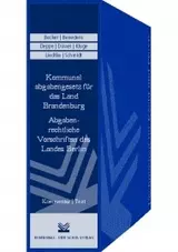 Kommunalabgabengesetz für das Land Brandenburg/Abgabenrechtliche Vorschriften des Landes Berlin - mit Fortsetzungsbezug