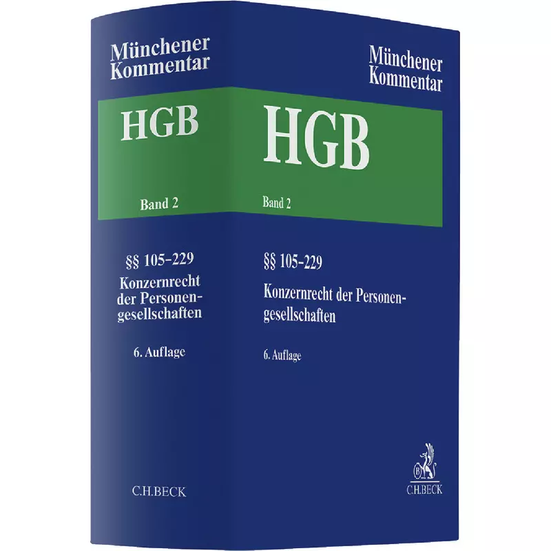 Münchener Kommentar zum Handelsgesetzbuch Band 2: §§ 105-229 HGB