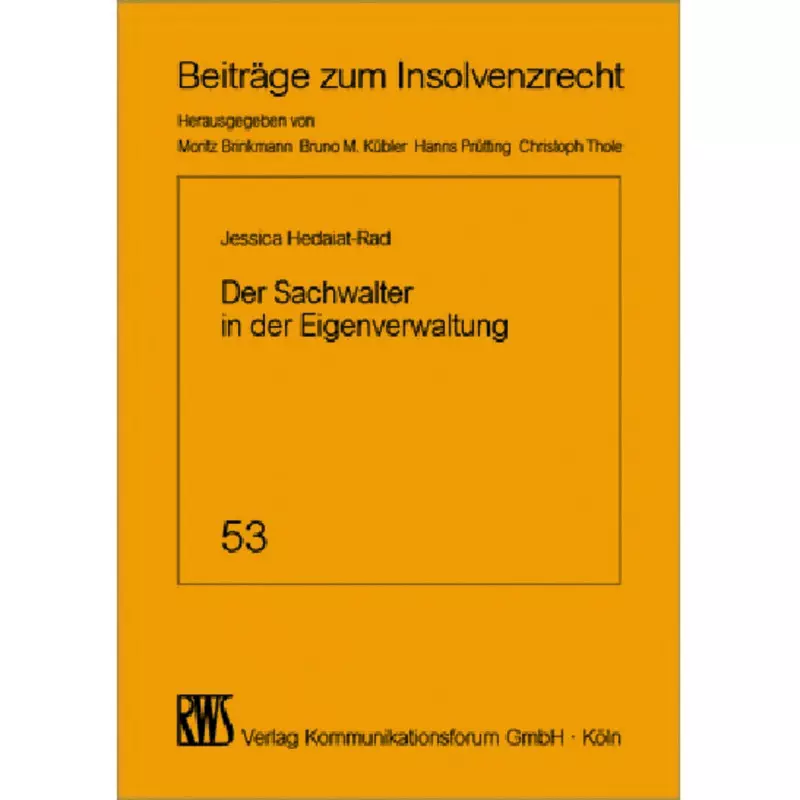 Der Sachwalter in der Eigenverwaltung