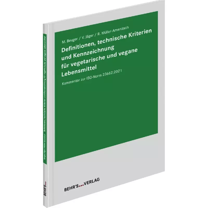 Definitionen, technische Kriterien und Kennzeichnung für vegetarische und vegane Lebensmittel