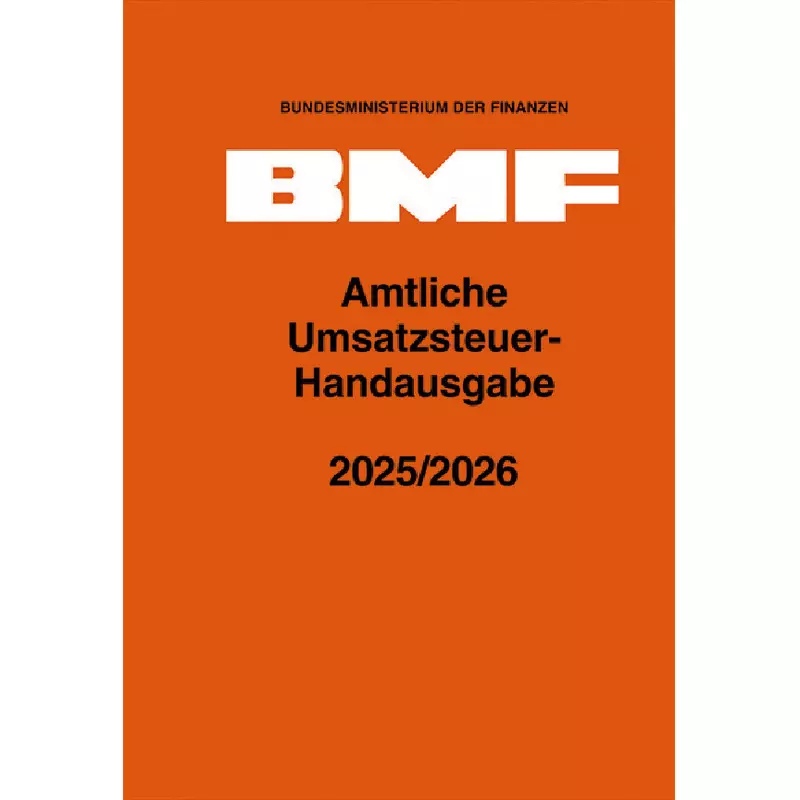 Amtliche Umsatzsteuer-Handausgabe 2025/2026