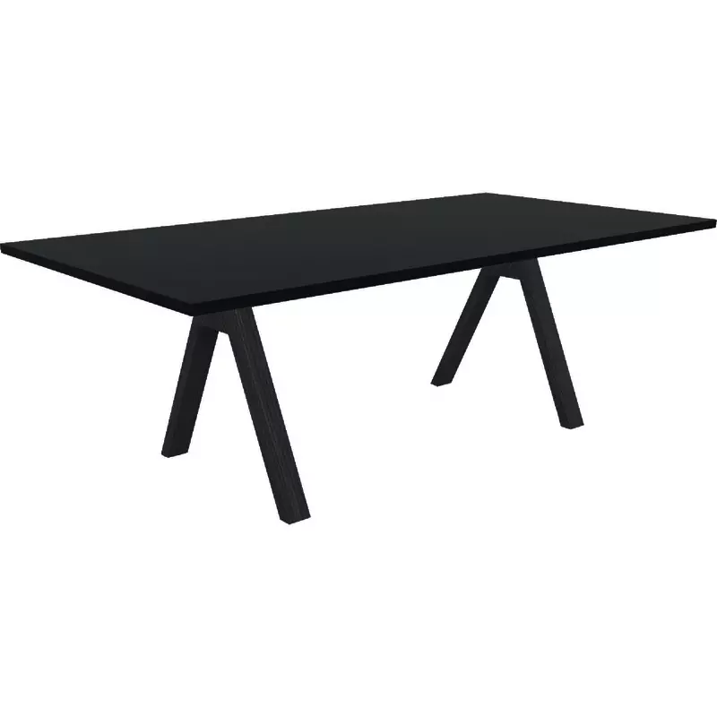 mdd Schreibtisch Viga, Gestell schwarz, B x H x T: 2.200 x 740 x 1.100 mm
