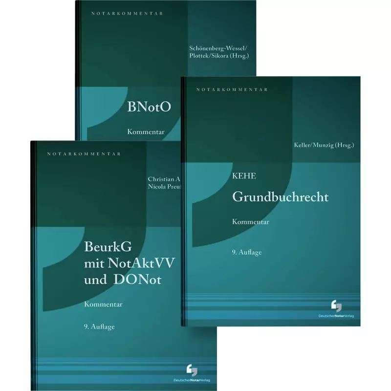 GBO-BeurkG-BNotO-Kommentarpaket