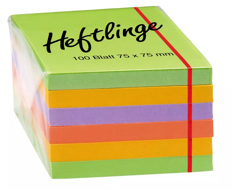 SoldanPlus Haftnotizen, 75 x 75 mm, farbig sortiert