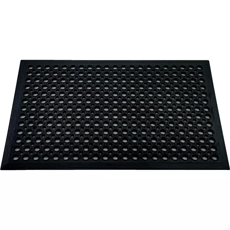 Doortex Offene Anti-Ermüdungsmatte - Anti-Ermüdungsmatte für die Industrie,  rechteckig, schwarz
