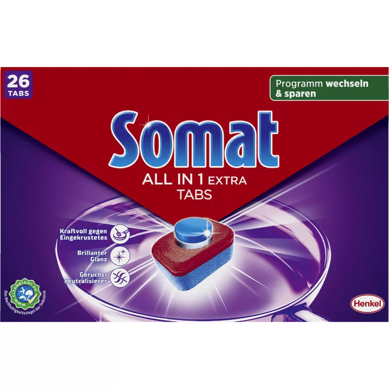 Somat Spülmaschinentabs All in 1 Extra, Packung: 26 Stück