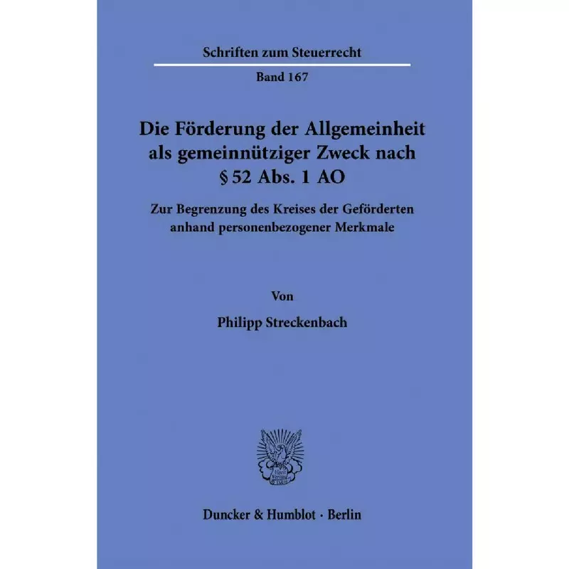 Die Förderung der Allgemeinheit als gemeinnütziger Zweck nach § 52 Abs. 1 AO