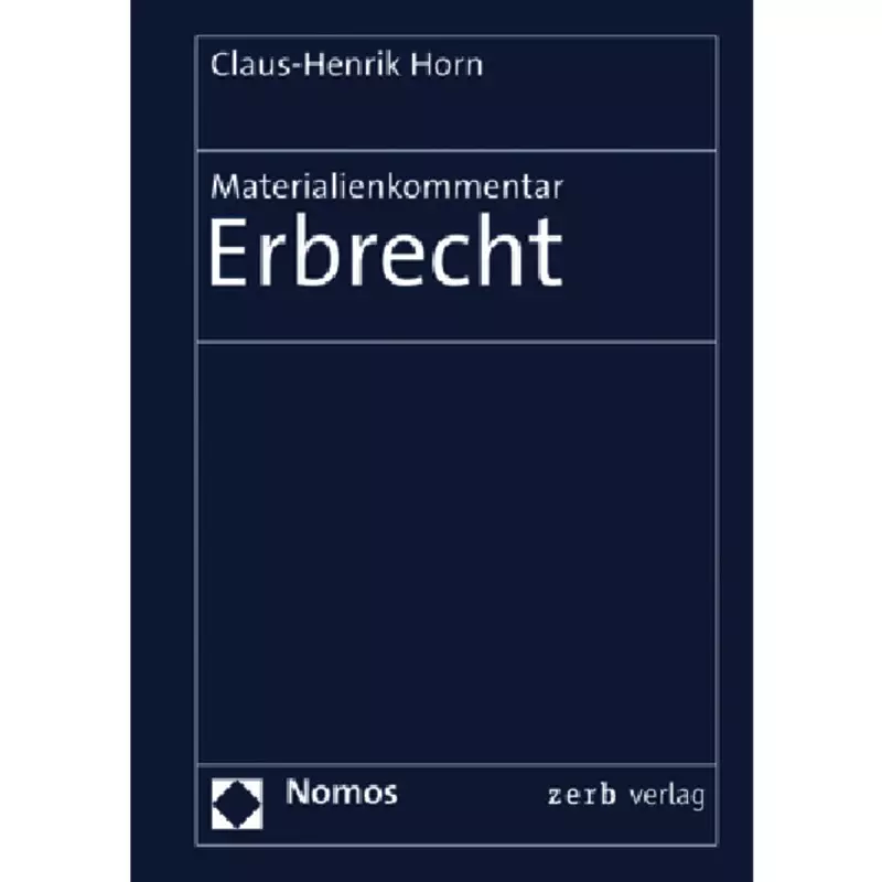 Materialienkommentar Erbrecht