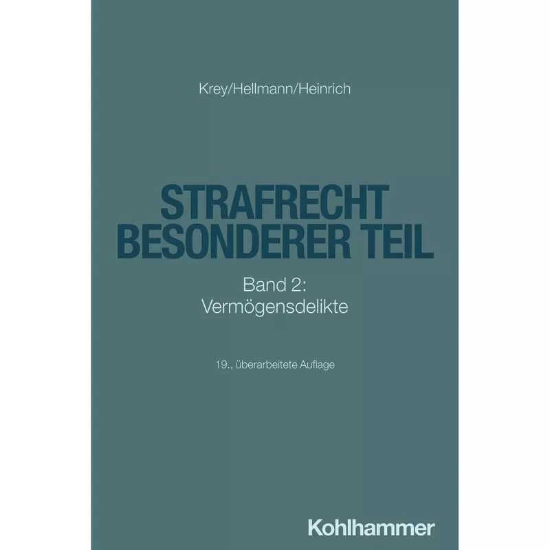 Strafrecht Besonderer Teil Band 2