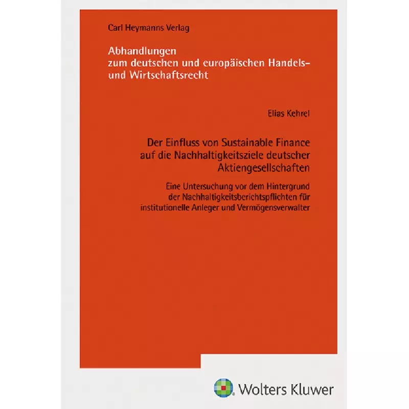 Der Einfluss von Sustainable Finance auf die Nachhaltigkeitsziele deutsche Aktiengesellschaften