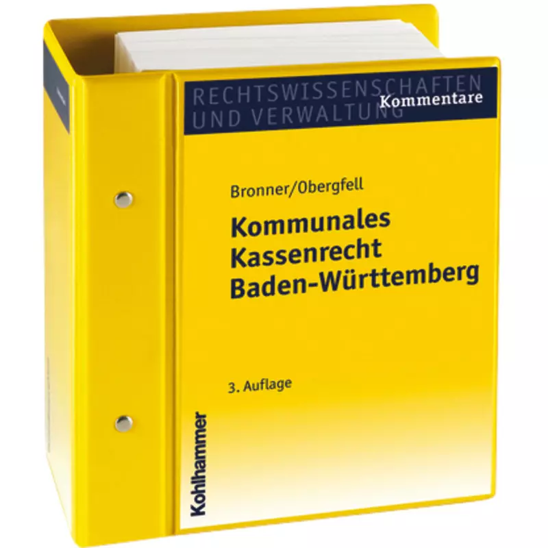 Kommunales Kassenrecht Baden-Württemberg - mit Fortsetzungsbezug