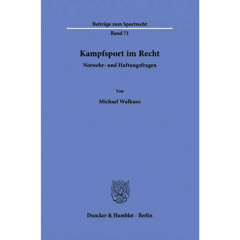 Kampfsport im Recht