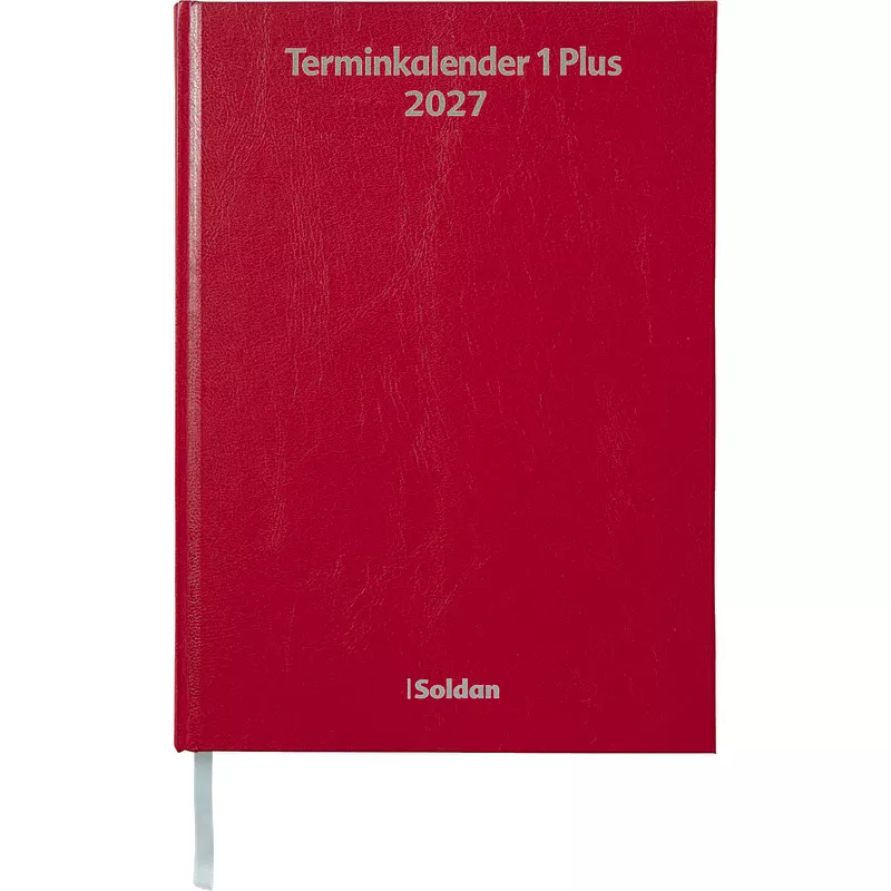SoldanPlus Terminkalender TK1 PLUS mit Linienblatt / 2027, rot