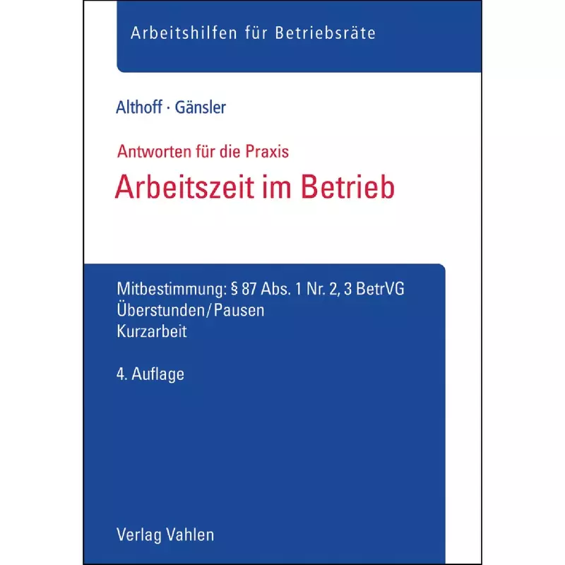 Arbeitszeit im Betrieb