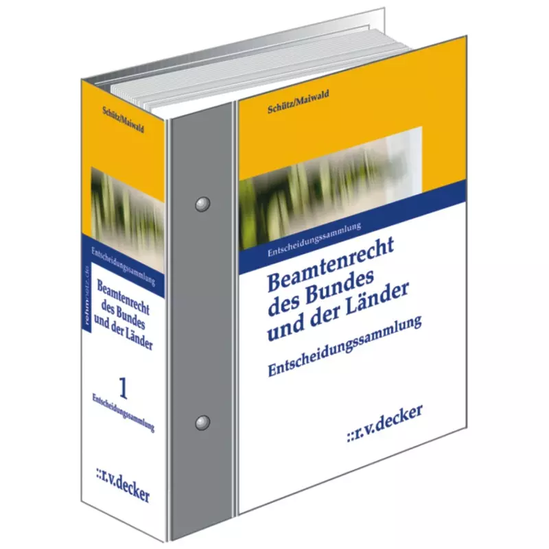 Beamtenrecht des Bundes und der Länder, Entscheidungssammlung  - ohne Fortsetzungsbezug
