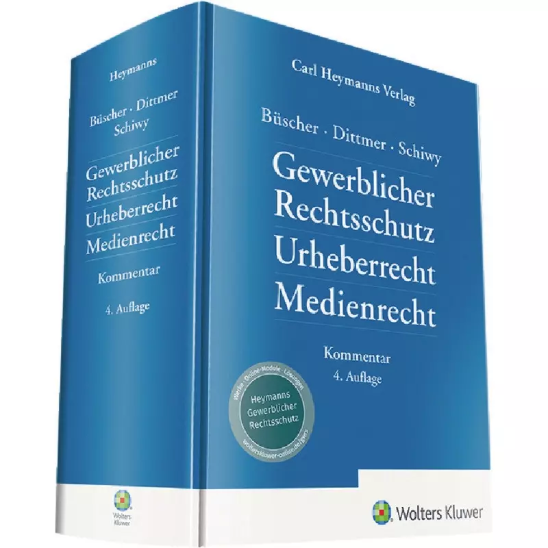 Wolters Kluwer Gewerblicher Rechtsschutz - Urheberrecht - Medienrecht Kommentar online