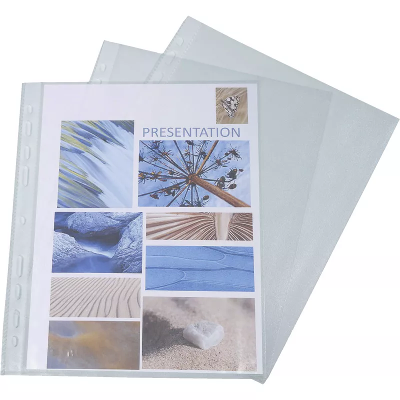 EXACOMPTA Prospekthüllen, oben offen, DIN A5, Packung: 100 Stück