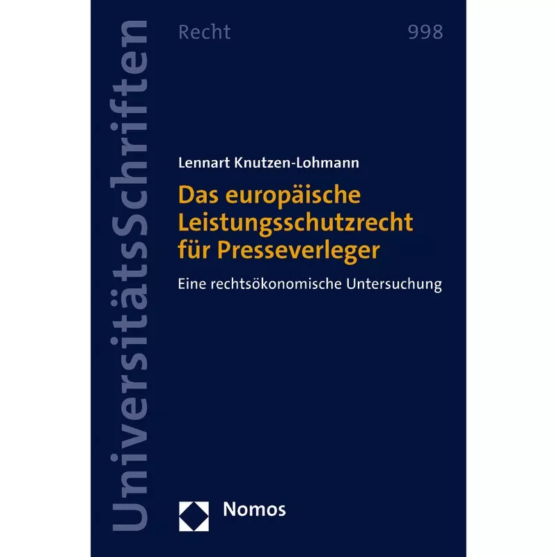 Das europäische Leistungsschutzrecht für Presseverleger