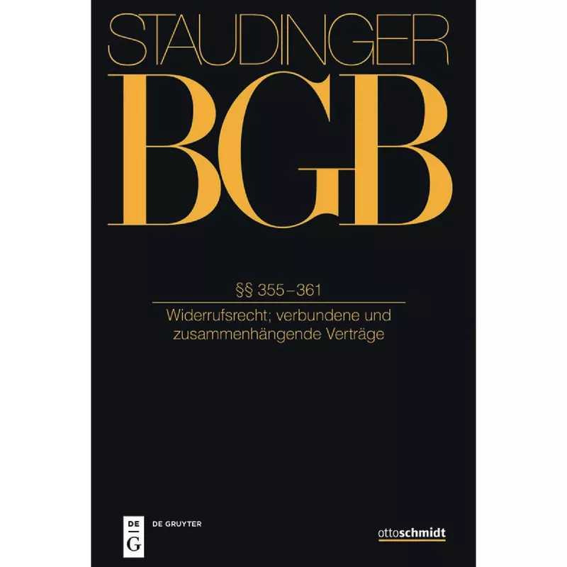 BGB - Bürgerliches Gesetzbuch - Buch 2 Recht der Schuldverhältnisse  §§ 355-361