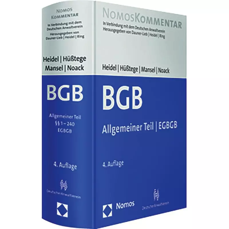 Bürgerliches Gesetzbuch BGB Band 1: Allgemeiner Teil - EGBGB Vorzugspreis für DAV Mitglieder