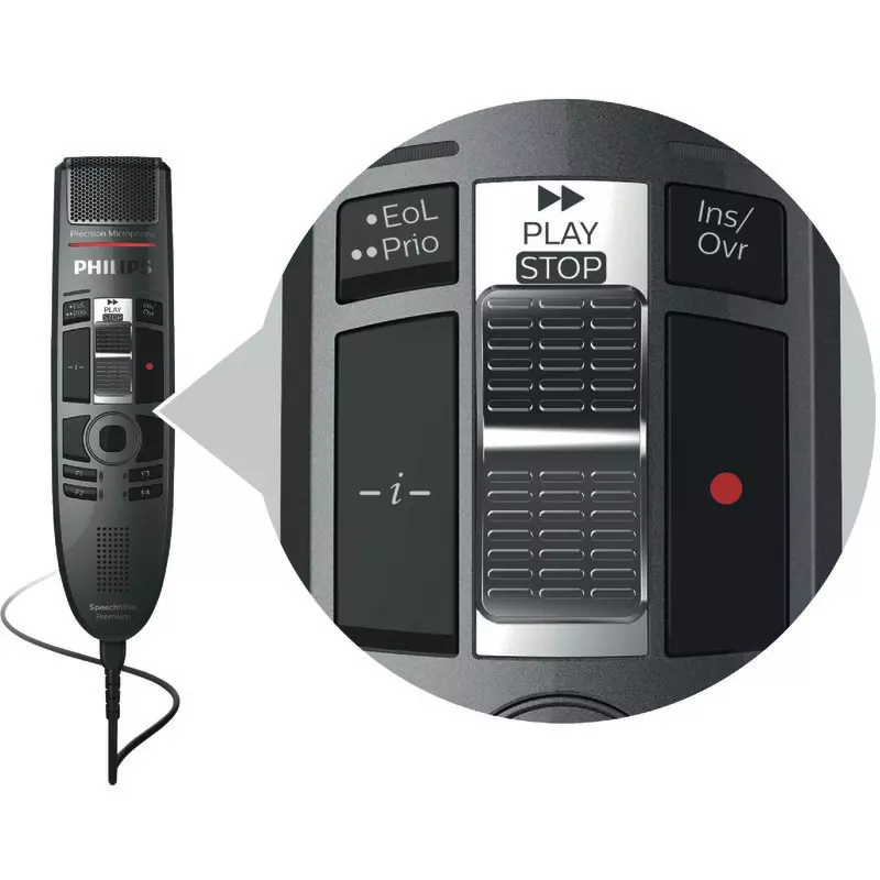 PHILIPS SpeechMike Premium Touch SMP 3720 mit Schiebeschalter
