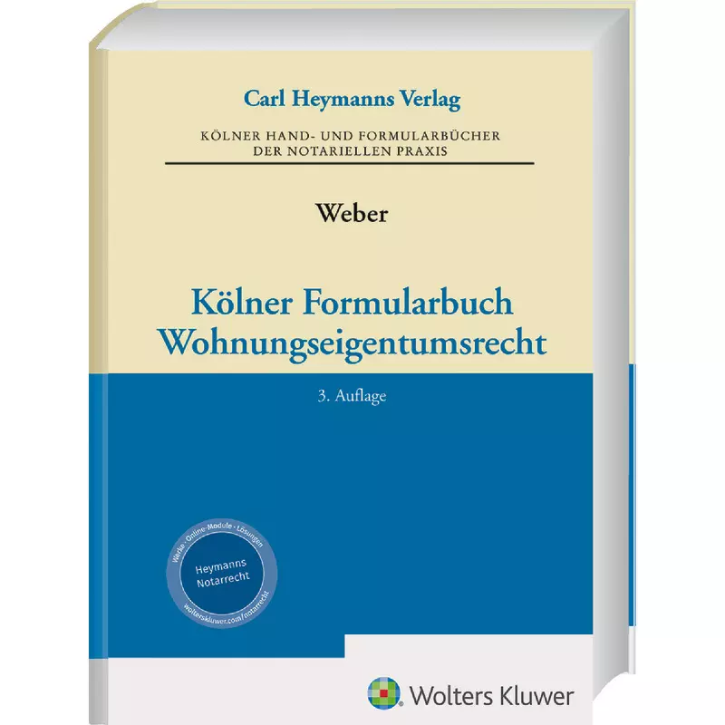 Kölner Formularbuch Wohnungseigentumsrecht