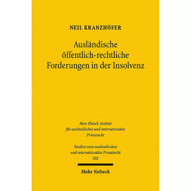 Ausländische öffentlich-rechtliche Forderungen in der Insolvenz