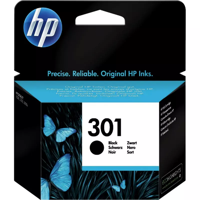 hp vivera Tintenpatrone CH561EE (Nr. 301), schwarz