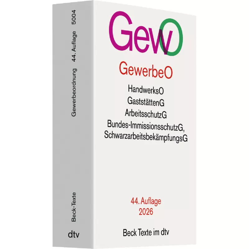 Gewerbeordnung - GewO (dtv 53370)