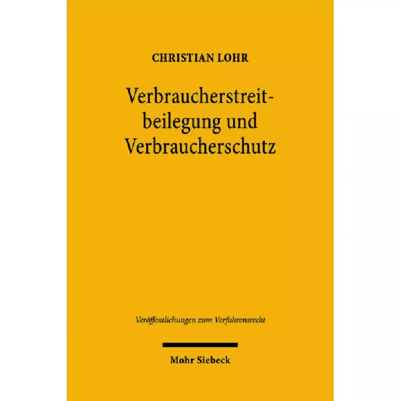 Verbraucherstreitbeilegung und Verbraucherschutz