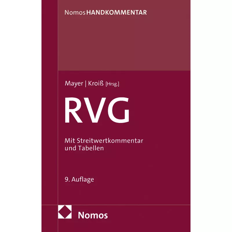 Rechtsanwaltsvergütungsgesetz: RVG
