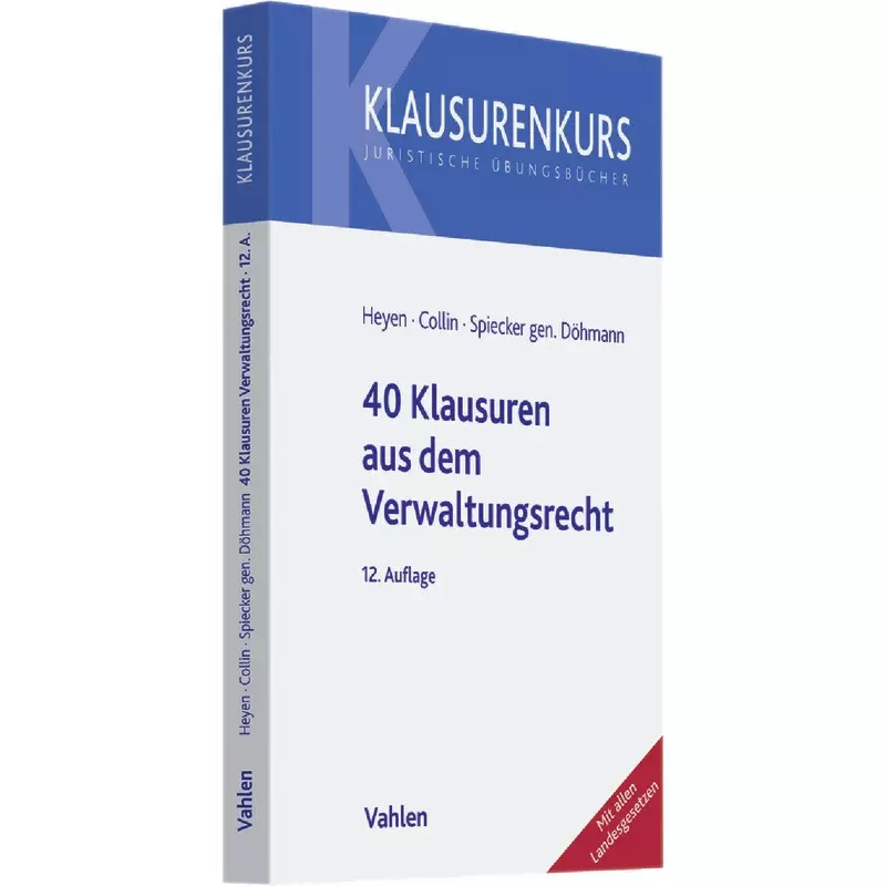 40 Klausuren aus dem Verwaltungsrecht