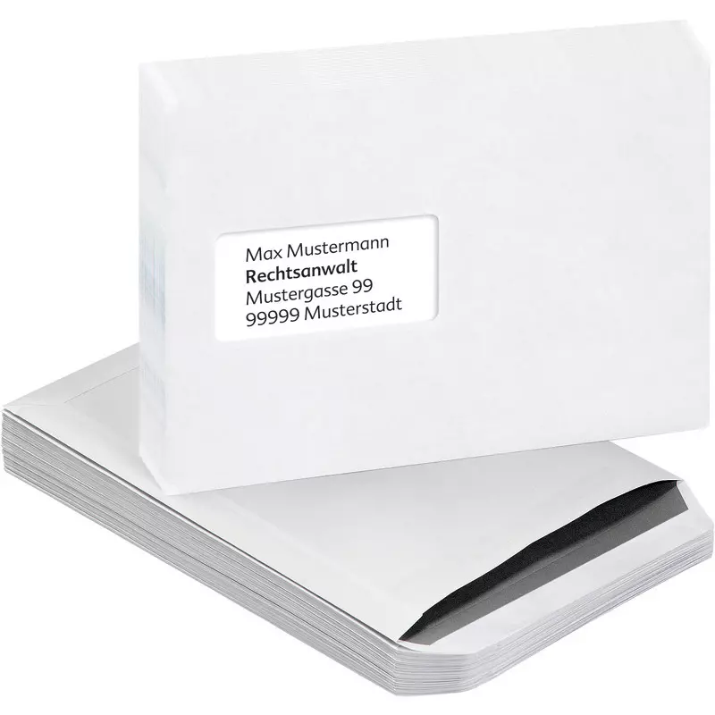 SoldanPlus Versandtasche DIN C5, selbstklebend, weiß, mit Fenster, Pack: 500 Stück