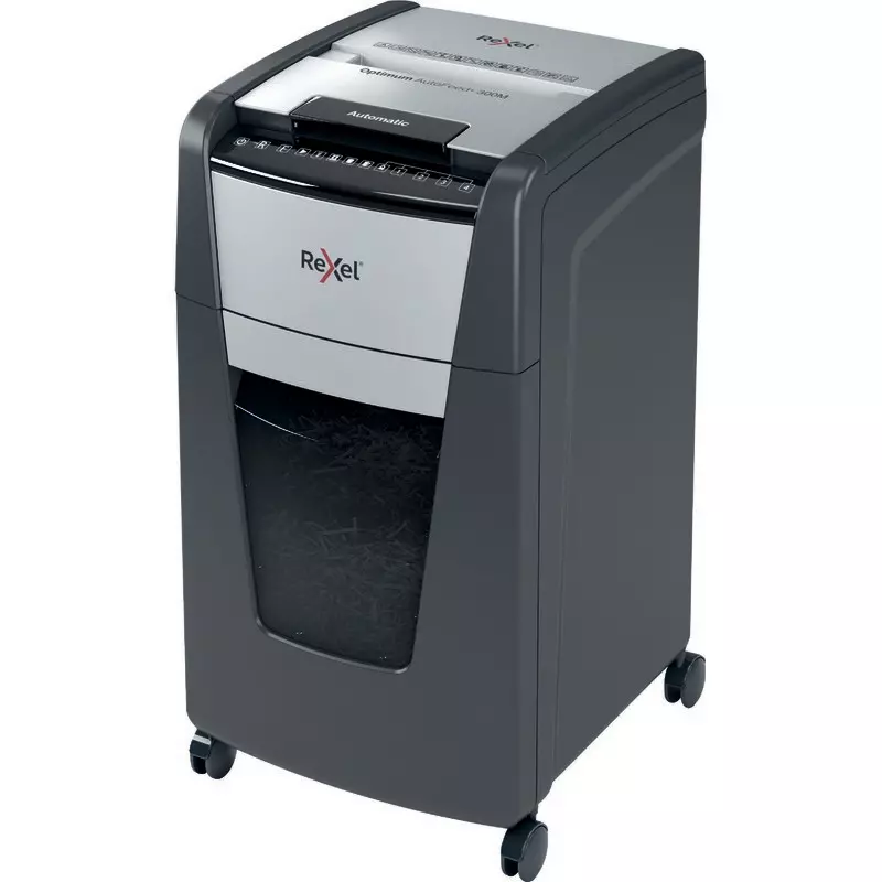 Rexel Aktenvernichter Optimum AutoFeed+ 300M, Sichherheitsstufe P-5