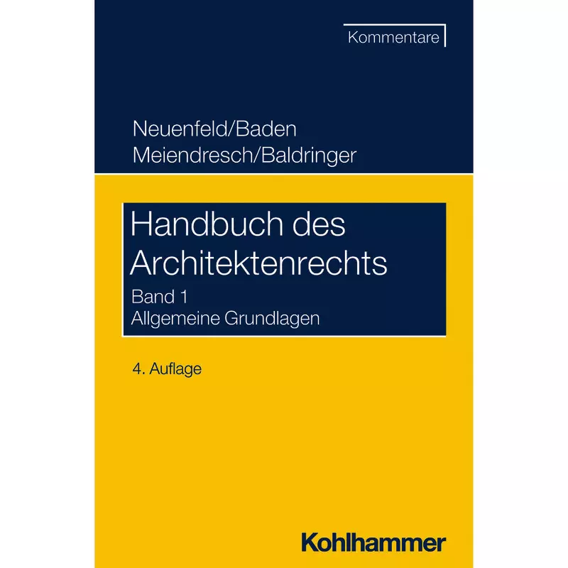 Handbuch des Architektenrechts - mit Fortsetzungsbezug